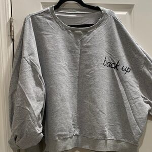 Gray Crew Neck Sweater